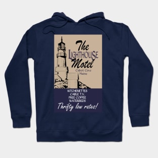 Lighthouse Motel Poster Hoodie